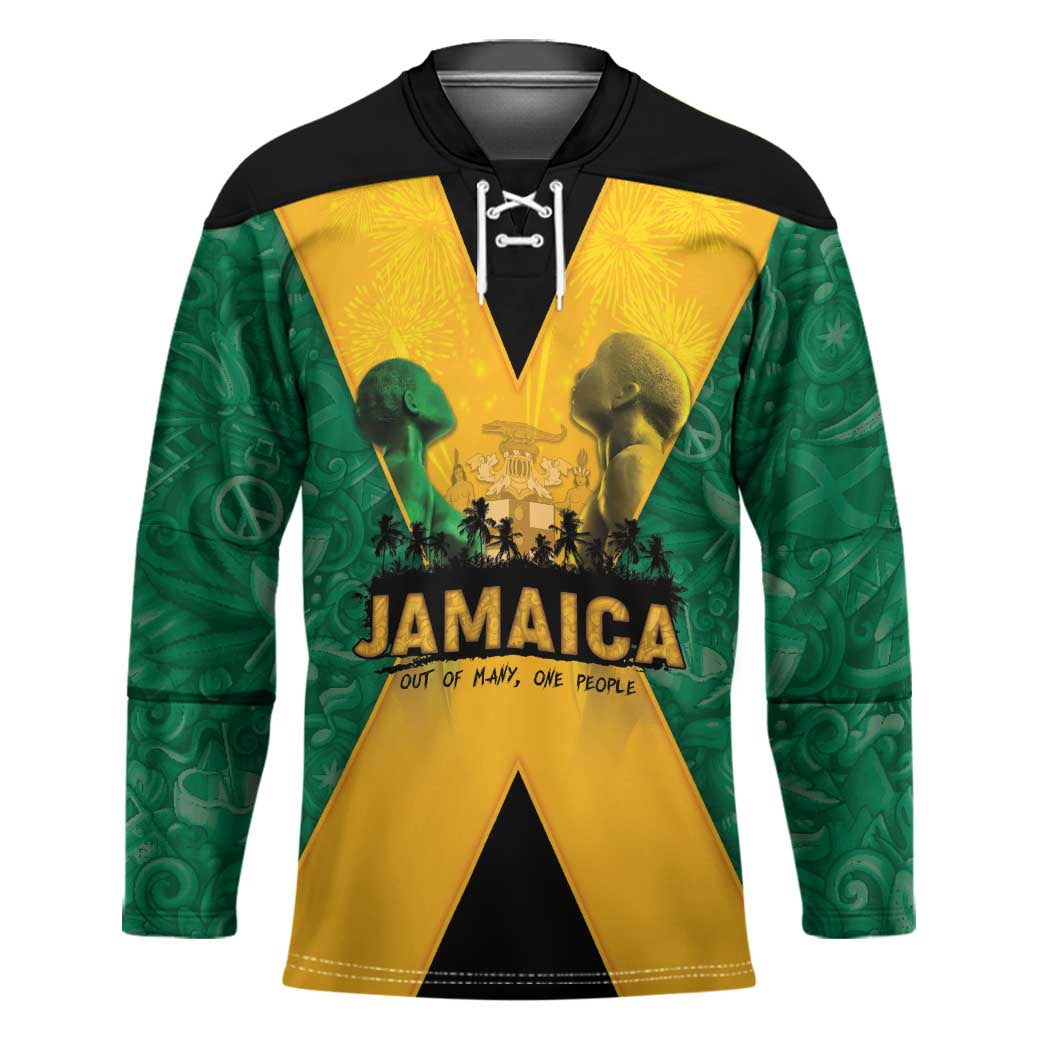 Jamaica Emancipation Day Hockey Jersey Wi Likkle But Wi Tallawah - Wonder Print Shop