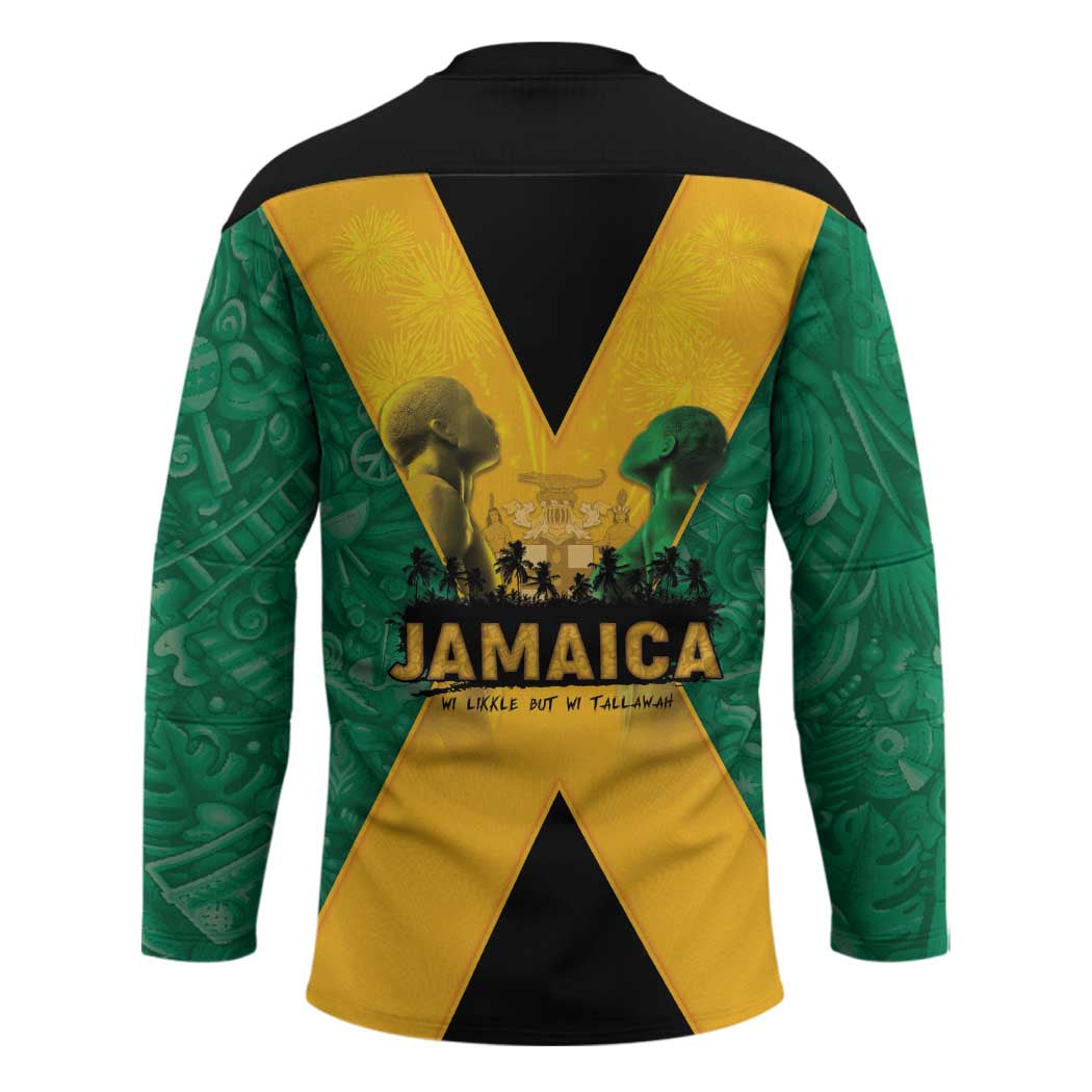 Jamaica Emancipation Day Hockey Jersey Wi Likkle But Wi Tallawah - Wonder Print Shop