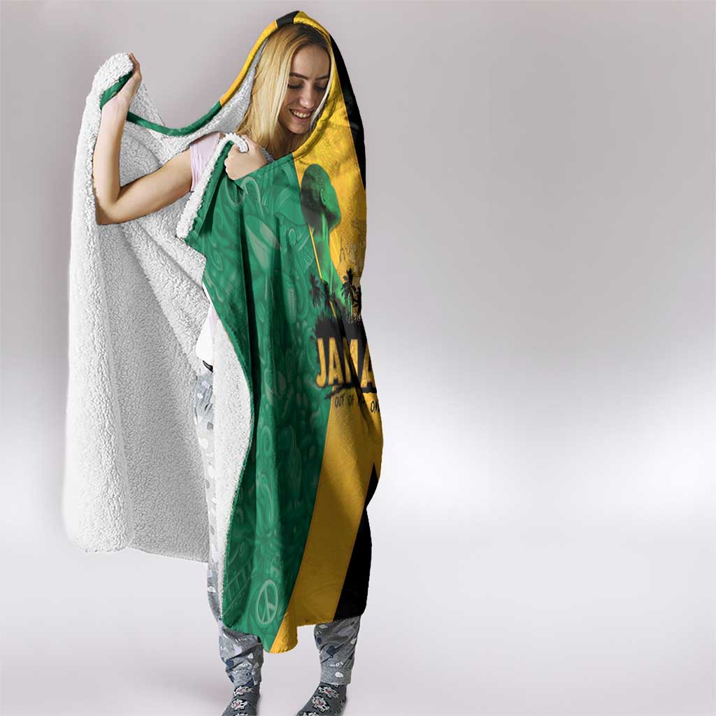 Jamaica Emancipation Day Hooded Blanket Wi Likkle But Wi Tallawah - Wonder Print Shop