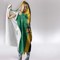 Jamaica Emancipation Day Hooded Blanket Wi Likkle But Wi Tallawah - Wonder Print Shop