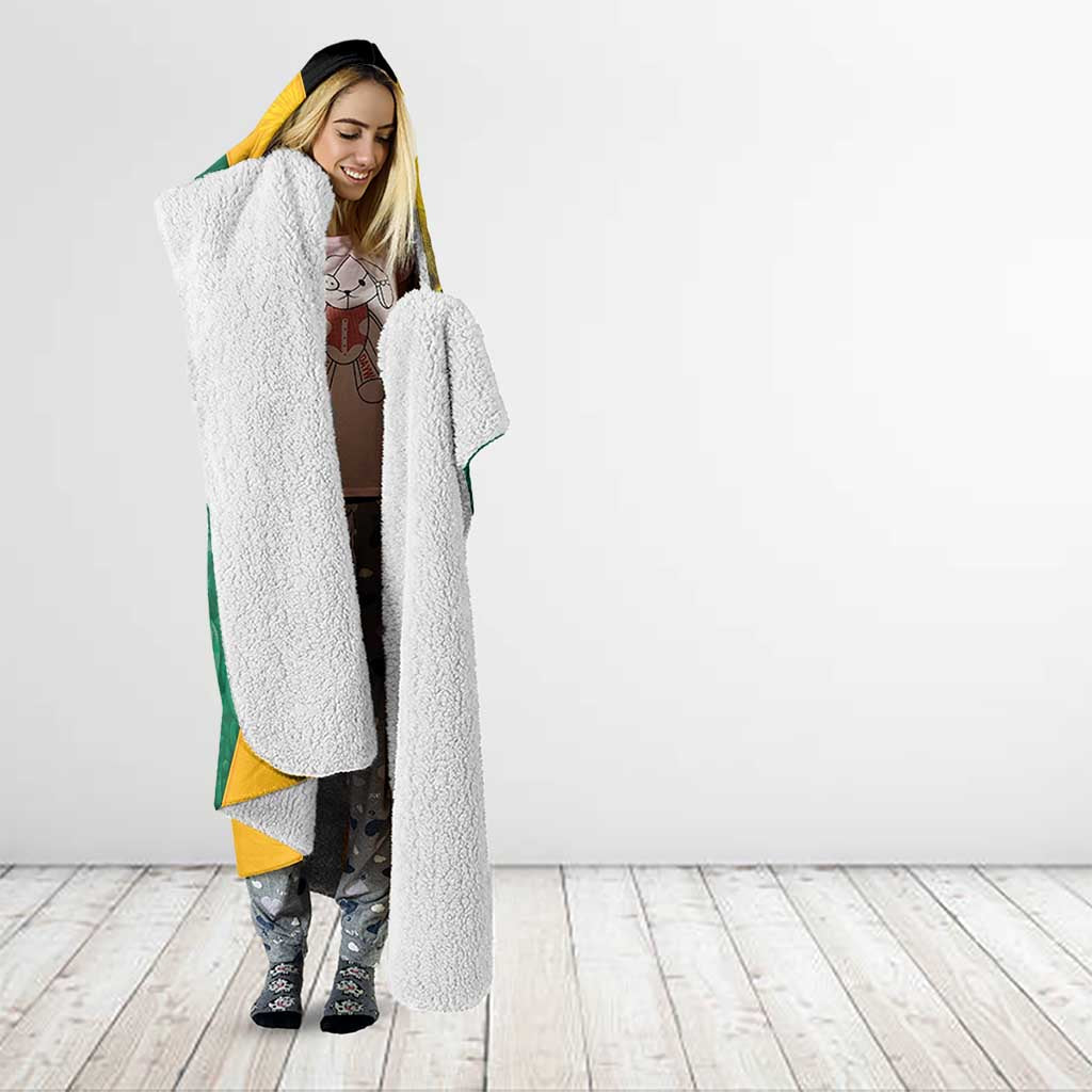 Jamaica Emancipation Day Hooded Blanket Wi Likkle But Wi Tallawah - Wonder Print Shop