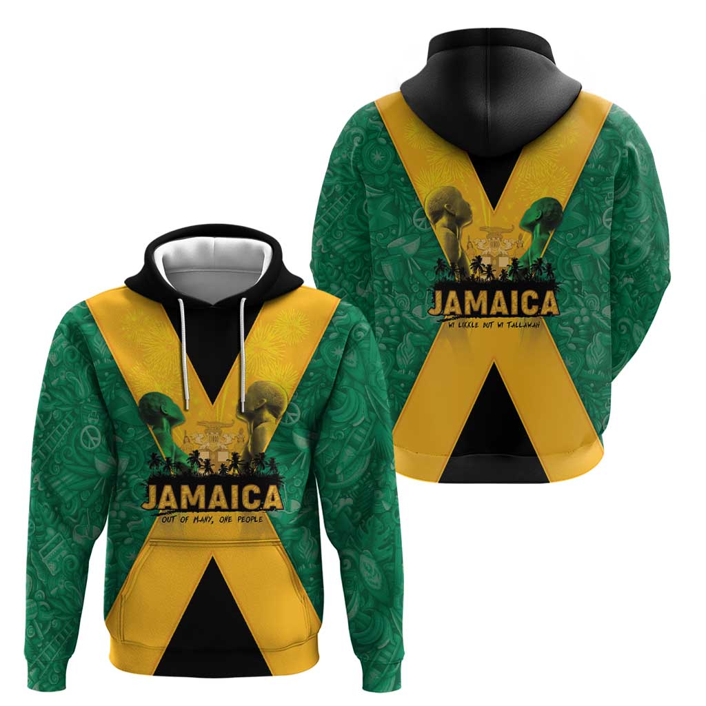 Jamaica Emancipation Day Hoodie Wi Likkle But Wi Tallawah - Wonder Print Shop