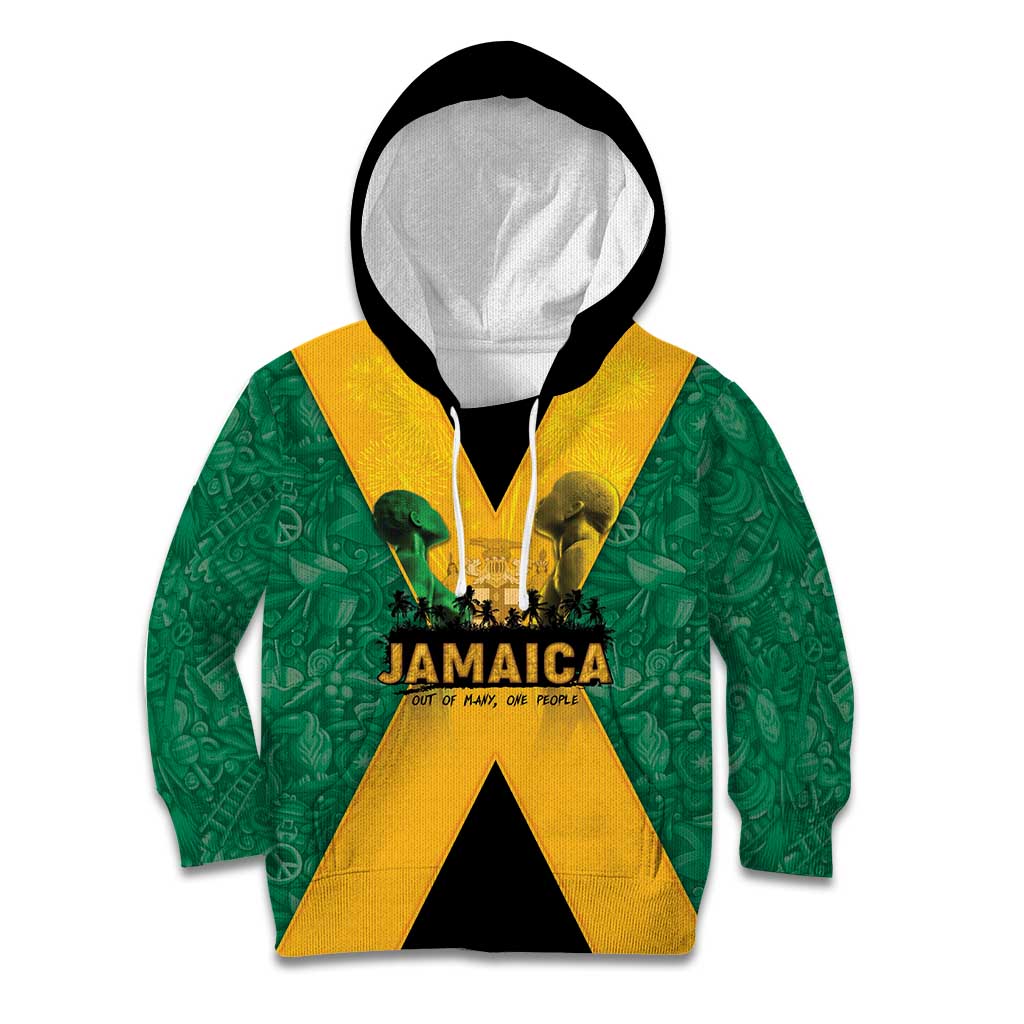 Jamaica Emancipation Day Kid Hoodie Wi Likkle But Wi Tallawah - Wonder Print Shop