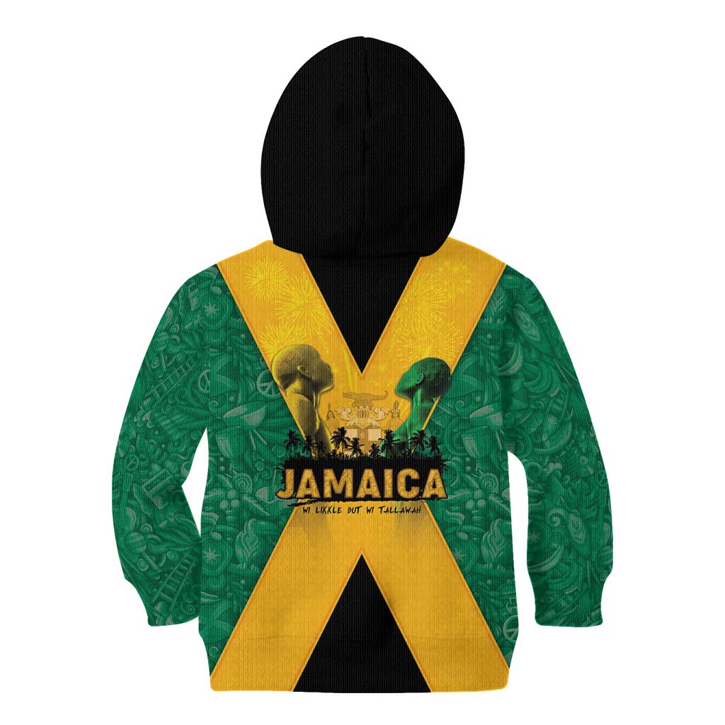 Jamaica Emancipation Day Kid Hoodie Wi Likkle But Wi Tallawah - Wonder Print Shop