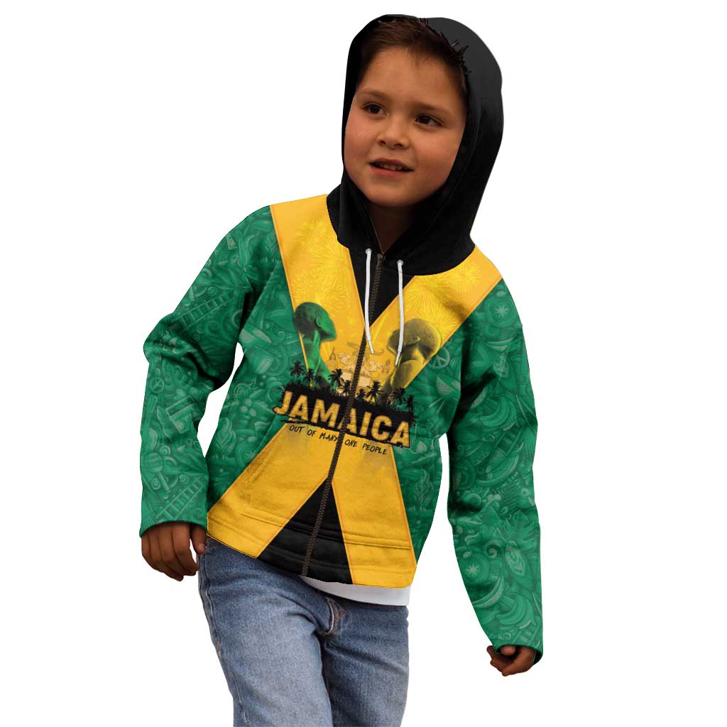Jamaica Emancipation Day Kid Hoodie Wi Likkle But Wi Tallawah - Wonder Print Shop