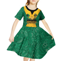Jamaica Emancipation Day Kid Short Sleeve Dress Wi Likkle But Wi Tallawah - Wonder Print Shop
