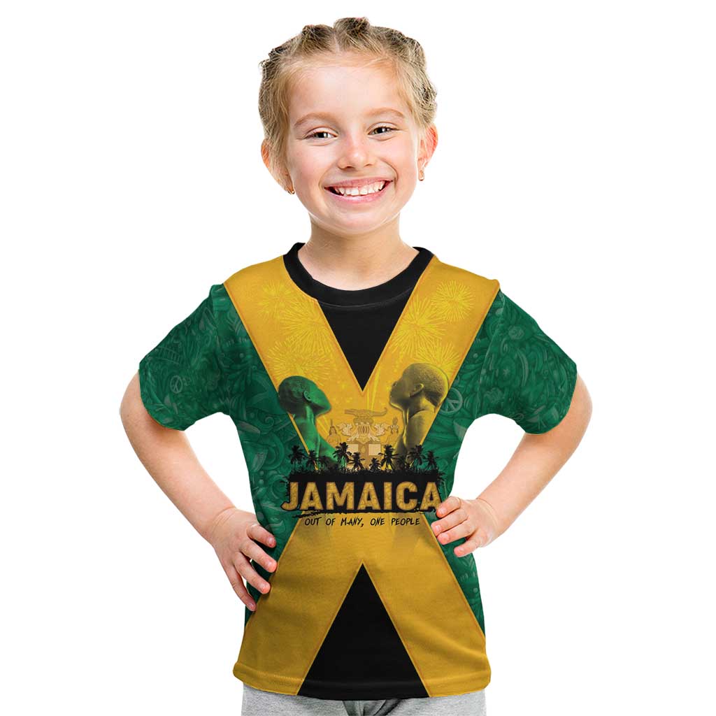 Jamaica Emancipation Day Kid T Shirt Wi Likkle But Wi Tallawah - Wonder Print Shop