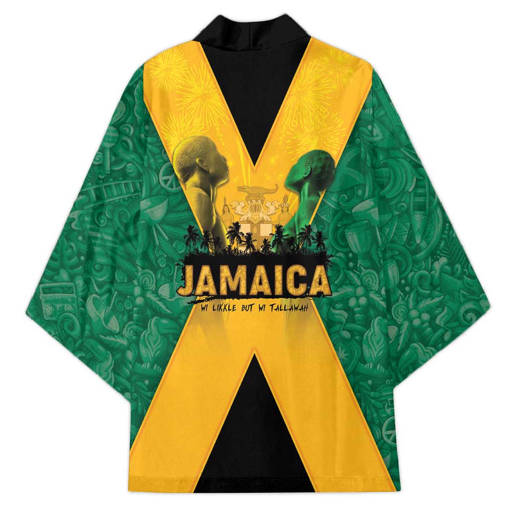 Jamaica Emancipation Day Kimono Wi Likkle But Wi Tallawah - Wonder Print Shop