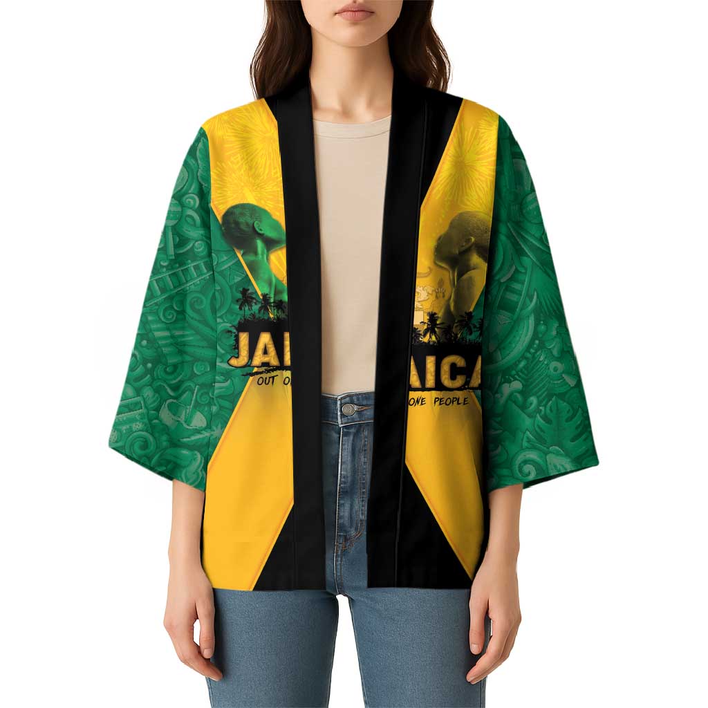 Jamaica Emancipation Day Kimono Wi Likkle But Wi Tallawah - Wonder Print Shop