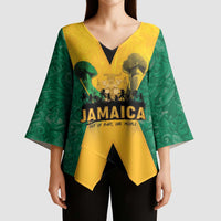 Jamaica Emancipation Day Kimono Sleeve Blouse Wi Likkle But Wi Tallawah - Wonder Print Shop