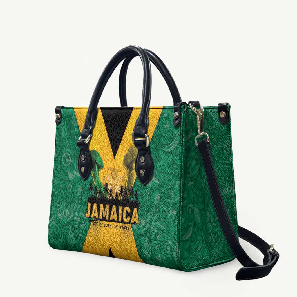 Jamaica Emancipation Day Leather Bag Wi Likkle But Wi Tallawah - Wonder Print Shop