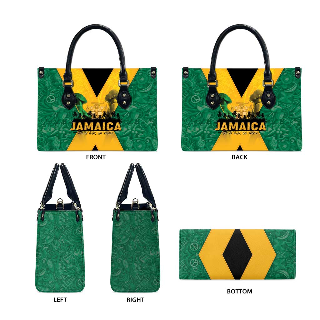 Jamaica Emancipation Day Leather Bag Wi Likkle But Wi Tallawah - Wonder Print Shop