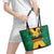 Jamaica Emancipation Day Leather Tote Bag Wi Likkle But Wi Tallawah - Wonder Print Shop