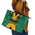 Jamaica Emancipation Day Leather Tote Bag Wi Likkle But Wi Tallawah - Wonder Print Shop