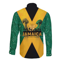 Jamaica Emancipation Day Long Sleeve Button Shirt Wi Likkle But Wi Tallawah - Wonder Print Shop