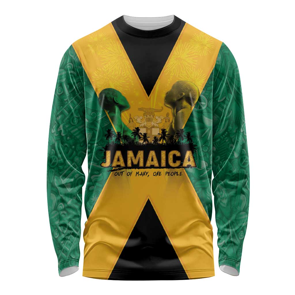 Jamaica Emancipation Day Long Sleeve Shirt Wi Likkle But Wi Tallawah - Wonder Print Shop