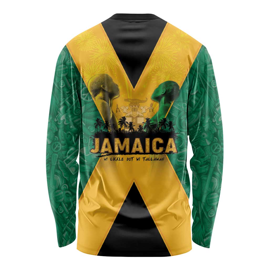 Jamaica Emancipation Day Long Sleeve Shirt Wi Likkle But Wi Tallawah - Wonder Print Shop