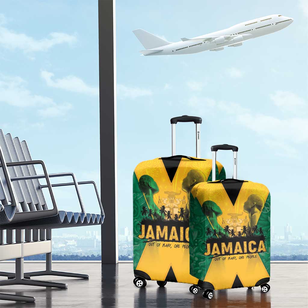 Jamaica Emancipation Day Luggage Cover Wi Likkle But Wi Tallawah - Wonder Print Shop