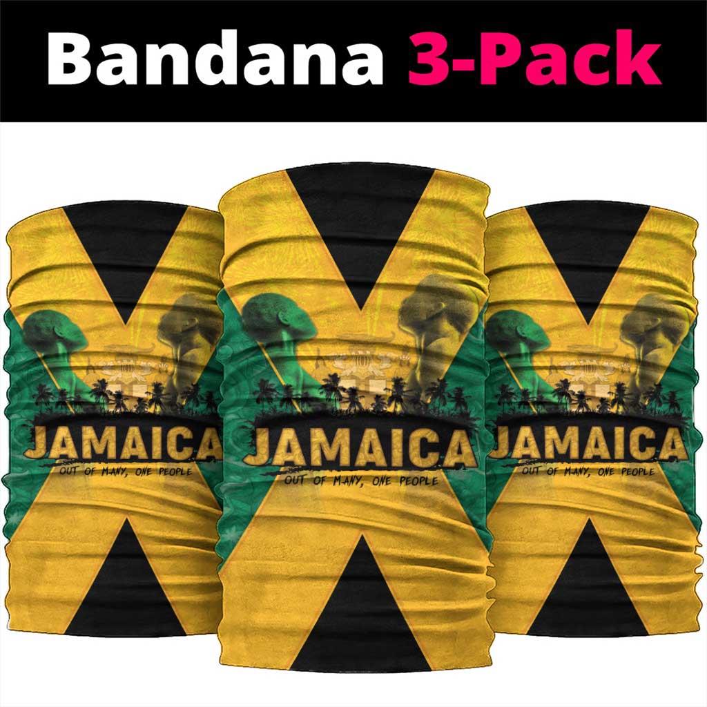 Jamaica Emancipation Day Neck Gaiter Wi Likkle But Wi Tallawah - Wonder Print Shop