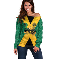 Jamaica Emancipation Day Off Shoulder Sweater Wi Likkle But Wi Tallawah - Wonder Print Shop