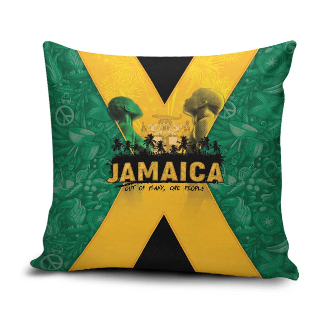 Jamaica Emancipation Day Pillow Cover Wi Likkle But Wi Tallawah - Wonder Print Shop