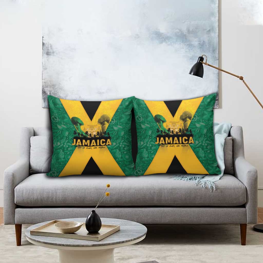 Jamaica Emancipation Day Pillow Cover Wi Likkle But Wi Tallawah - Wonder Print Shop