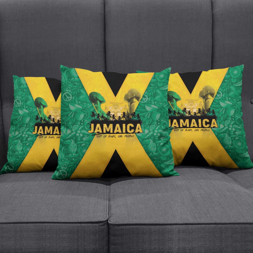 Jamaica Emancipation Day Pillow Cover Wi Likkle But Wi Tallawah - Wonder Print Shop