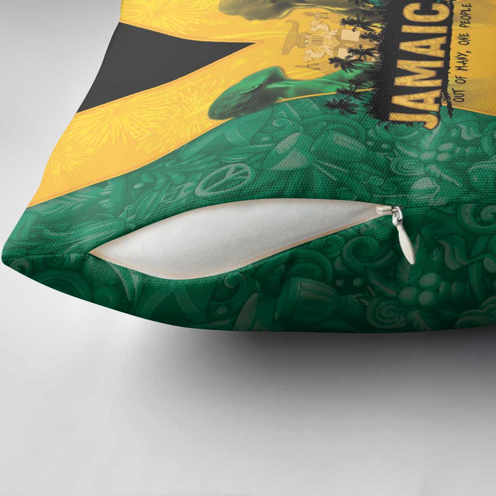 Jamaica Emancipation Day Pillow Cover Wi Likkle But Wi Tallawah - Wonder Print Shop