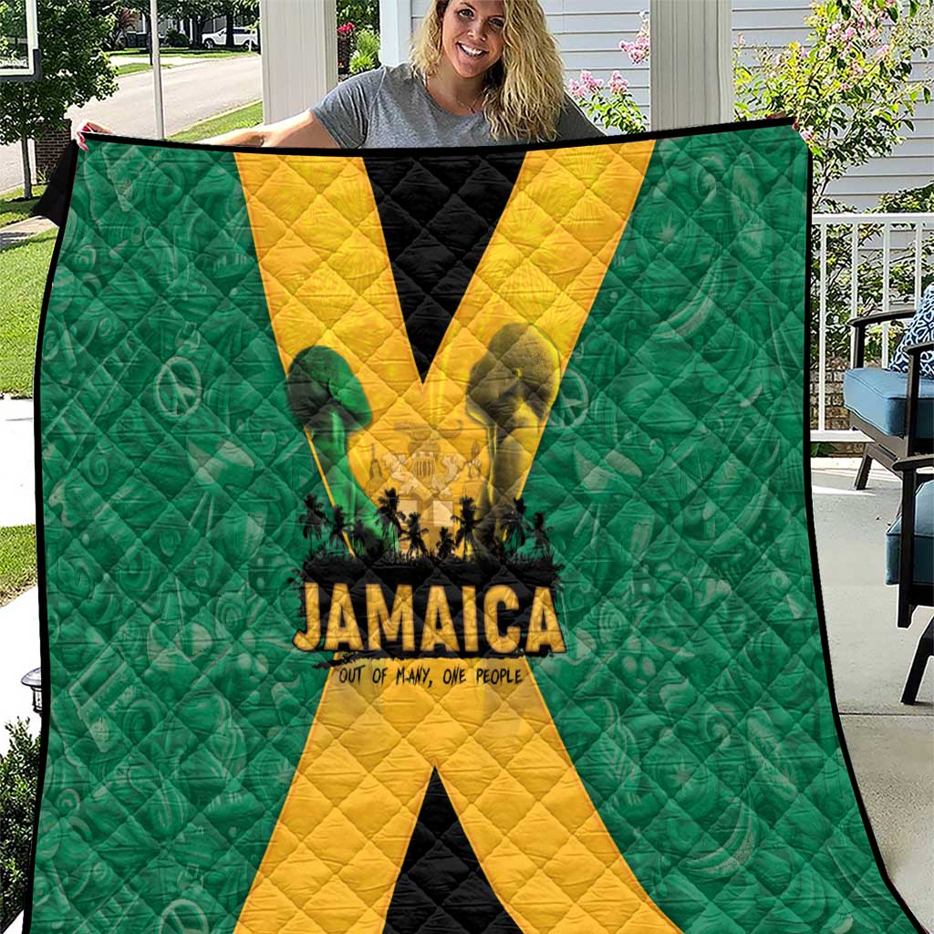 Jamaica Emancipation Day Quilt Wi Likkle But Wi Tallawah - Wonder Print Shop