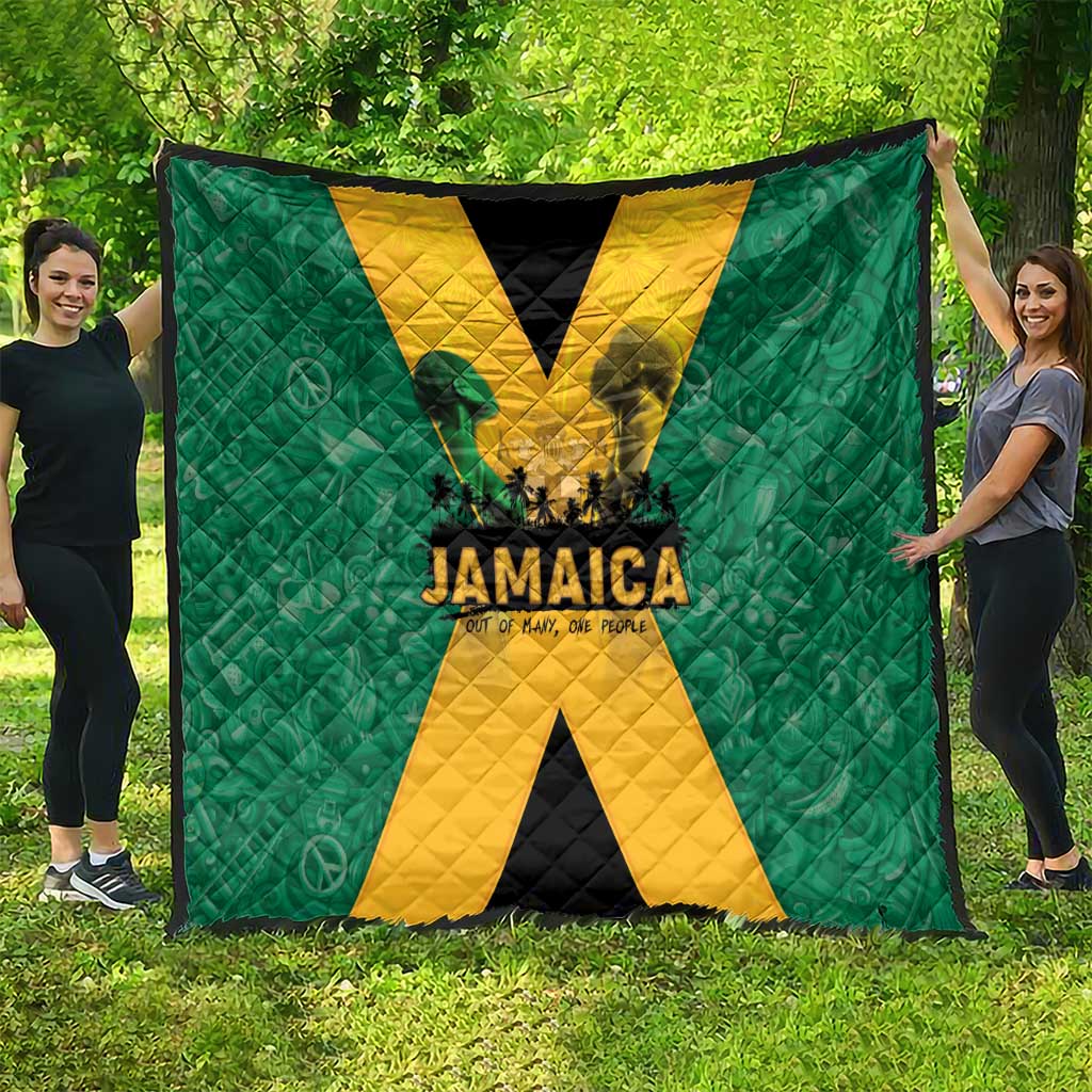 Jamaica Emancipation Day Quilt Wi Likkle But Wi Tallawah - Wonder Print Shop