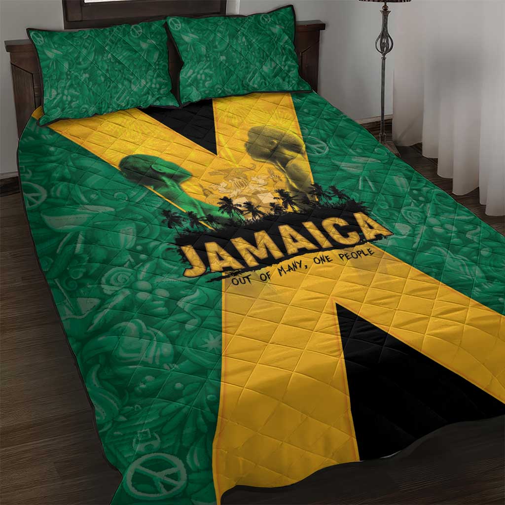 Jamaica Emancipation Day Quilt Bed Set Wi Likkle But Wi Tallawah - Wonder Print Shop