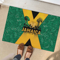 Jamaica Emancipation Day Rubber Doormat Wi Likkle But Wi Tallawah - Wonder Print Shop