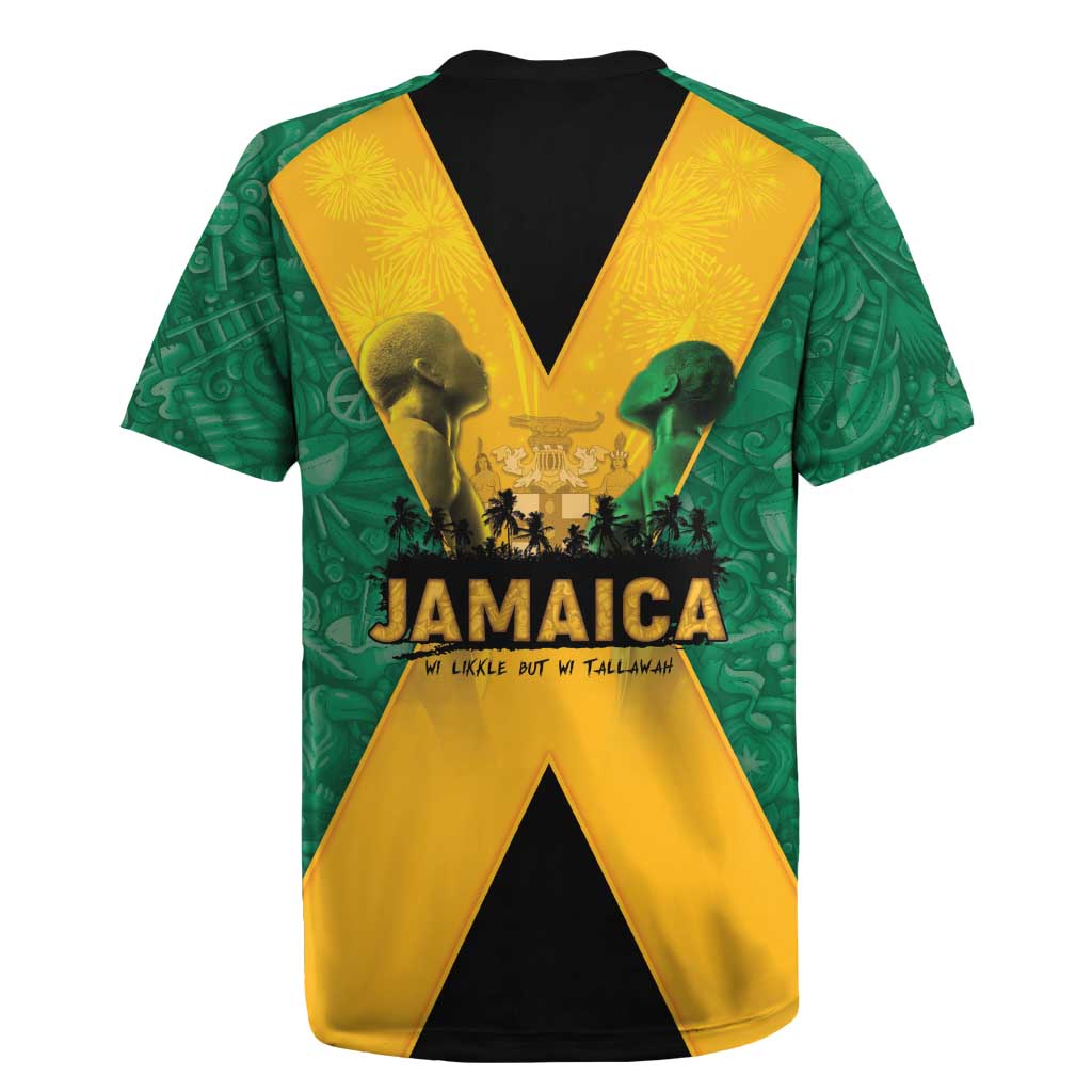 Jamaica Emancipation Day Rugby Jersey Wi Likkle But Wi Tallawah - Wonder Print Shop