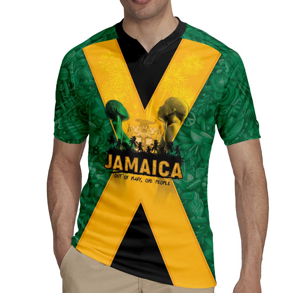 Jamaica Emancipation Day Rugby Jersey Wi Likkle But Wi Tallawah - Wonder Print Shop
