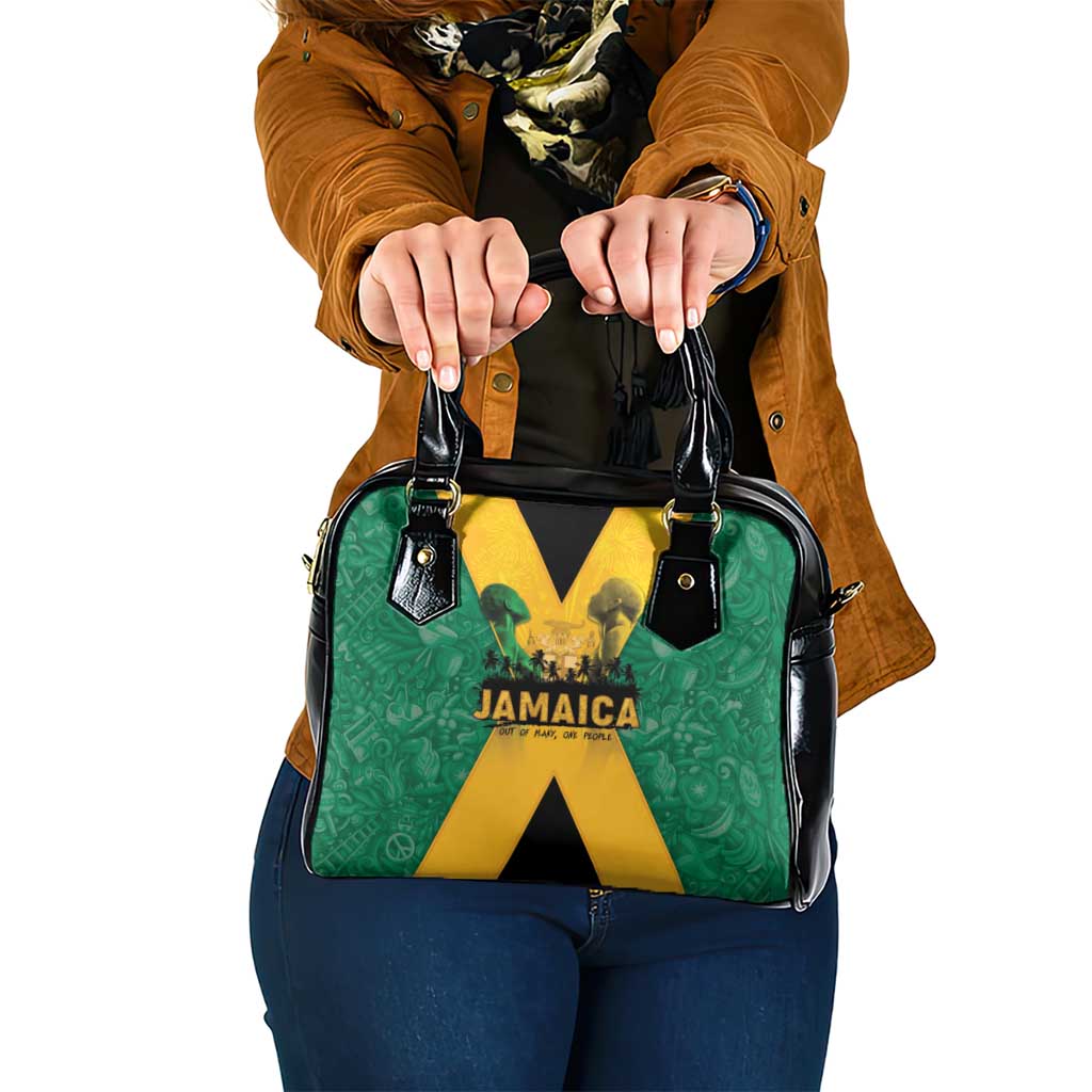 Jamaica Emancipation Day Shoulder Handbag Wi Likkle But Wi Tallawah - Wonder Print Shop