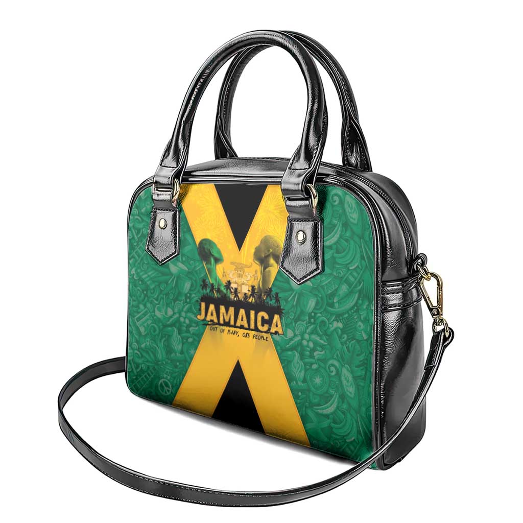 Jamaica Emancipation Day Shoulder Handbag Wi Likkle But Wi Tallawah - Wonder Print Shop