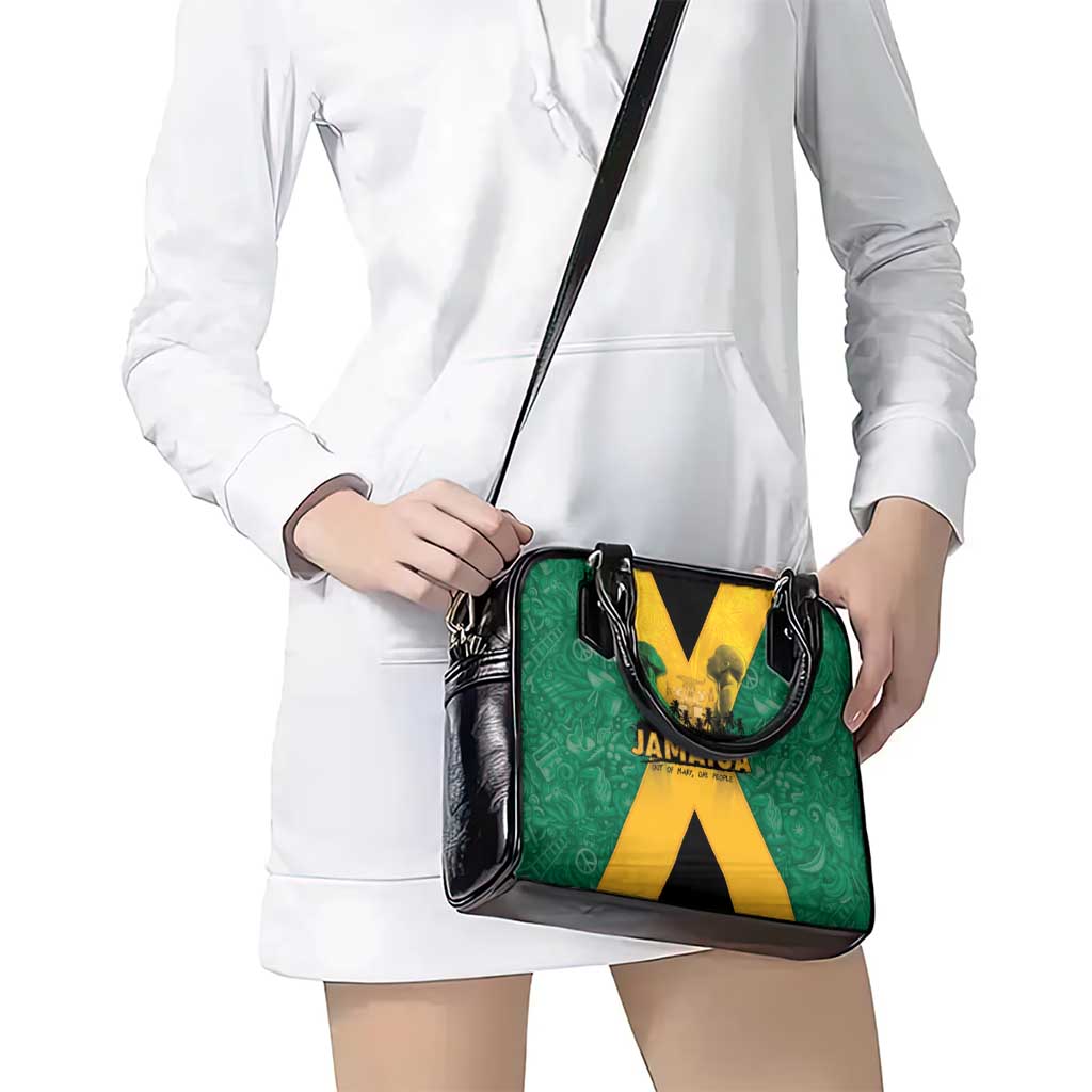 Jamaica Emancipation Day Shoulder Handbag Wi Likkle But Wi Tallawah - Wonder Print Shop