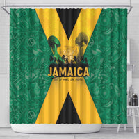 Jamaica Emancipation Day Shower Curtain Wi Likkle But Wi Tallawah - Wonder Print Shop