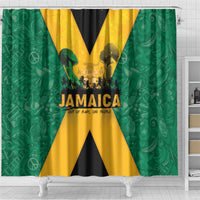 Jamaica Emancipation Day Shower Curtain Wi Likkle But Wi Tallawah - Wonder Print Shop