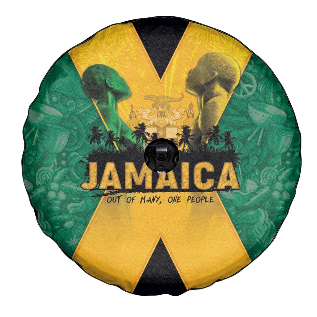 Jamaica Emancipation Day Spare Tire Cover Wi Likkle But Wi Tallawah - Wonder Print Shop