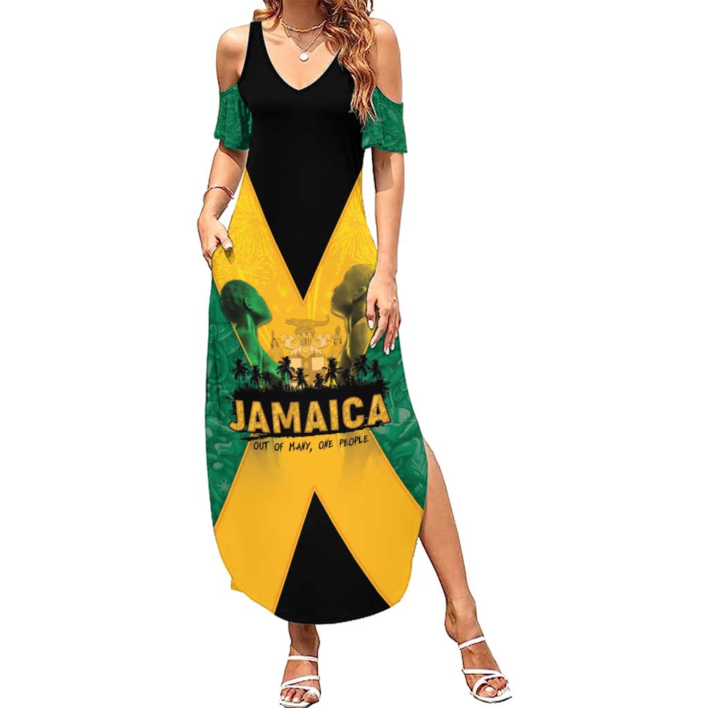 Jamaica Emancipation Day Summer Maxi Dress Wi Likkle But Wi Tallawah - Wonder Print Shop
