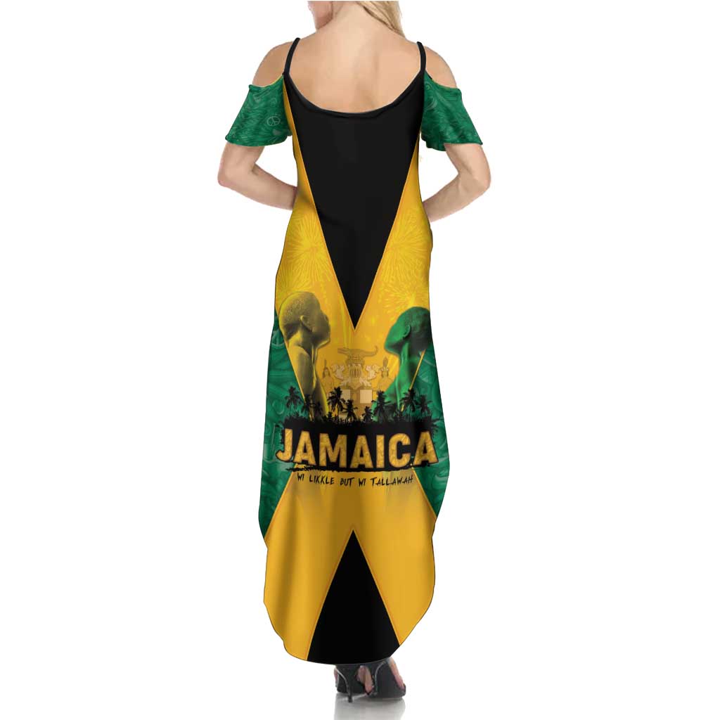 Jamaica Emancipation Day Summer Maxi Dress Wi Likkle But Wi Tallawah - Wonder Print Shop