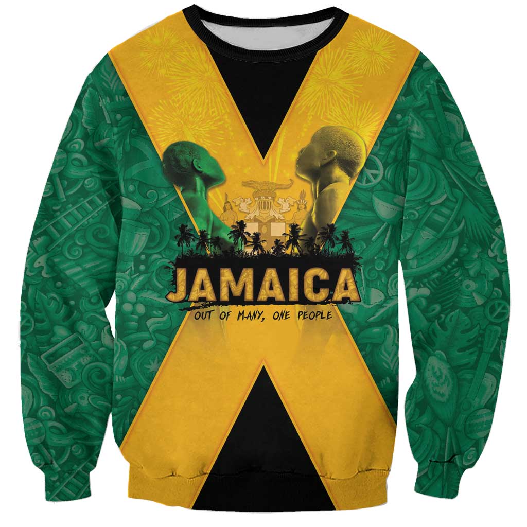 Jamaica Emancipation Day Sweatshirt Wi Likkle But Wi Tallawah - Wonder Print Shop