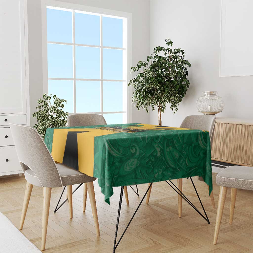 Jamaica Emancipation Day Tablecloth Wi Likkle But Wi Tallawah - Wonder Print Shop