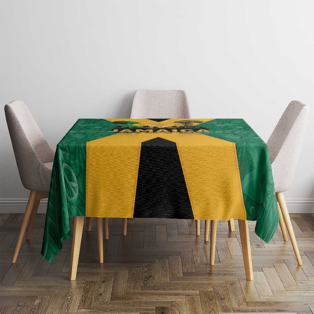 Jamaica Emancipation Day Tablecloth Wi Likkle But Wi Tallawah - Wonder Print Shop