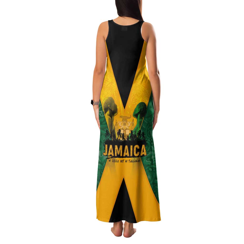 Jamaica Emancipation Day Tank Maxi Dress Wi Likkle But Wi Tallawah - Wonder Print Shop
