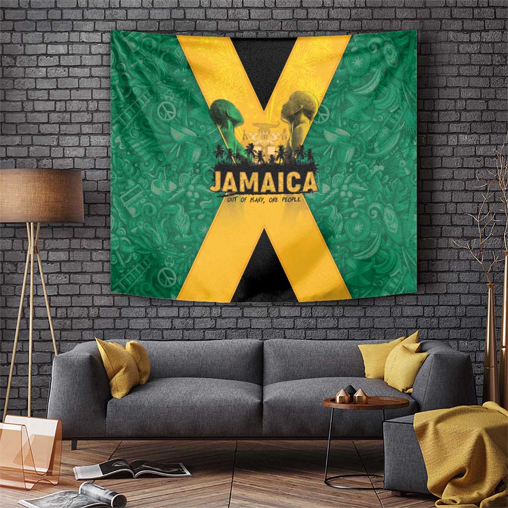 Jamaica Emancipation Day Tapestry Wi Likkle But Wi Tallawah - Wonder Print Shop