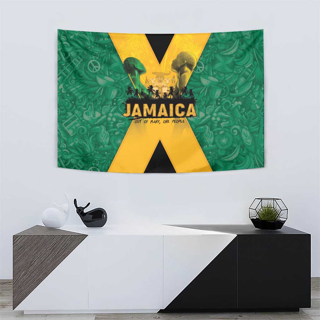 Jamaica Emancipation Day Tapestry Wi Likkle But Wi Tallawah - Wonder Print Shop