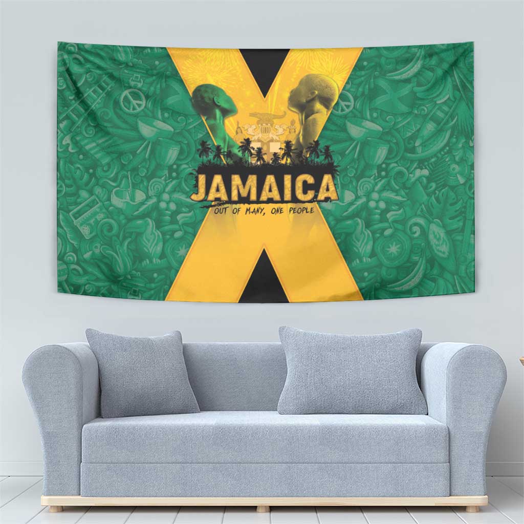 Jamaica Emancipation Day Tapestry Wi Likkle But Wi Tallawah - Wonder Print Shop