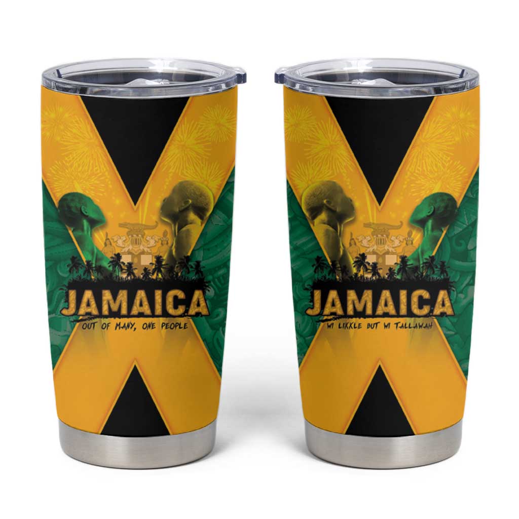 Jamaica Emancipation Day Tumbler Cup Wi Likkle But Wi Tallawah - Wonder Print Shop